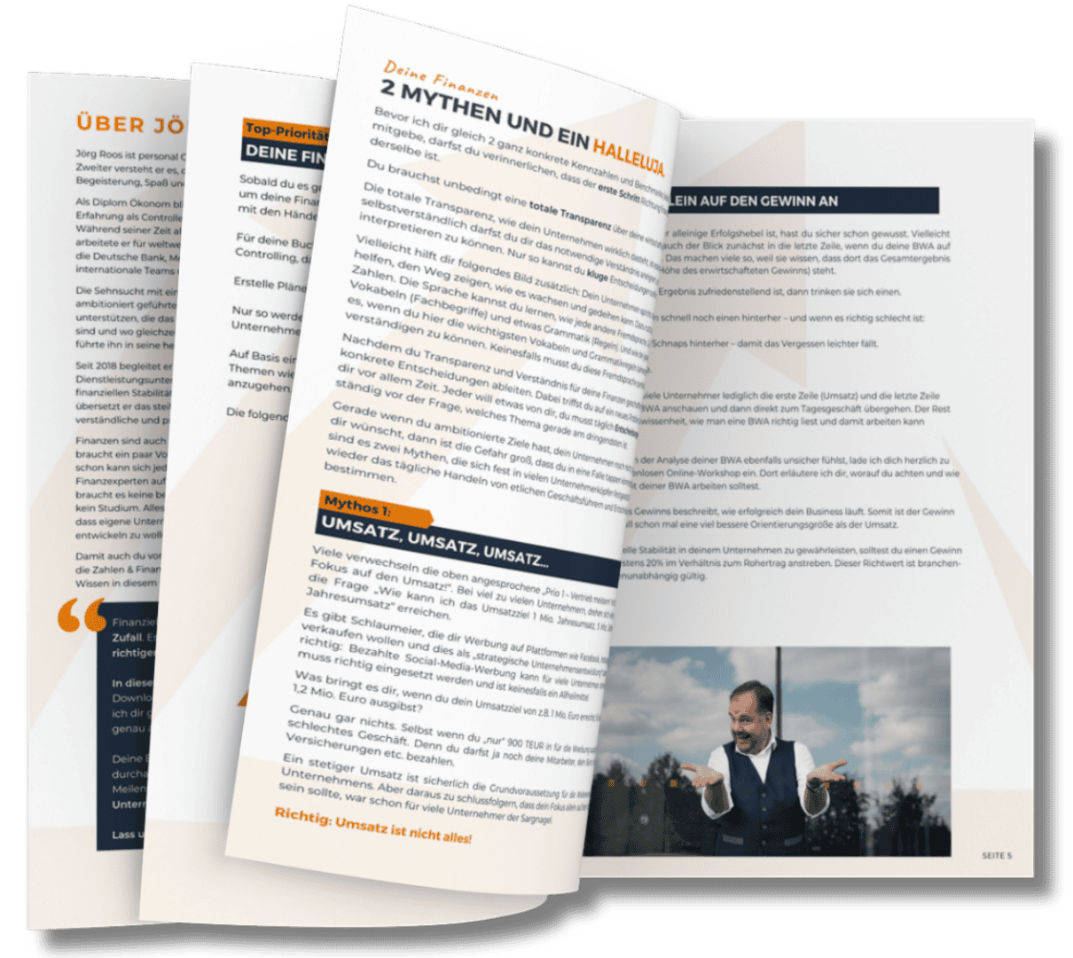 Report-Mockups Webseite-Seiten